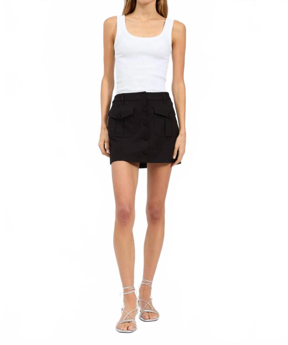 NEW RAG & BONE women's irina cargo skort in black